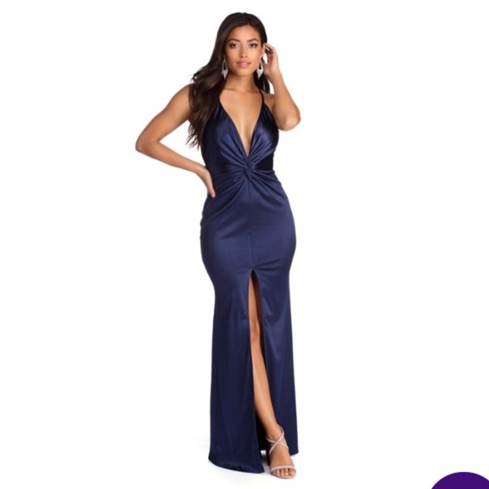 Satin formal dress